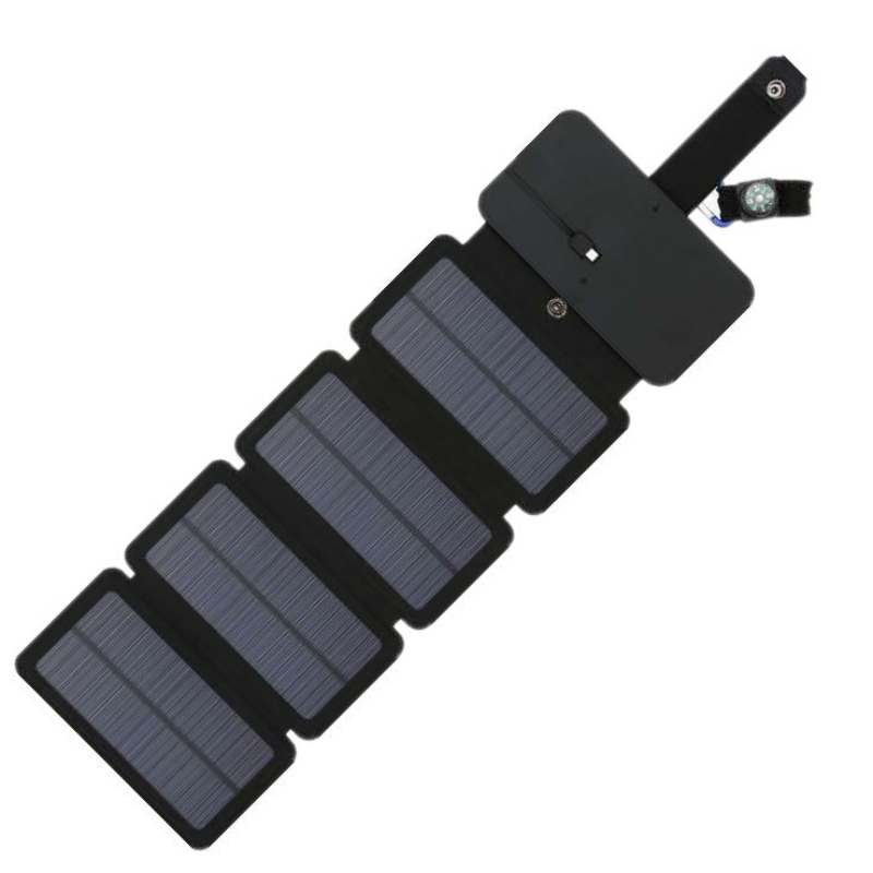 USB 충전기와 5W 방수 휴대용 접이식 야외 태양 전지 패널 전원 가방