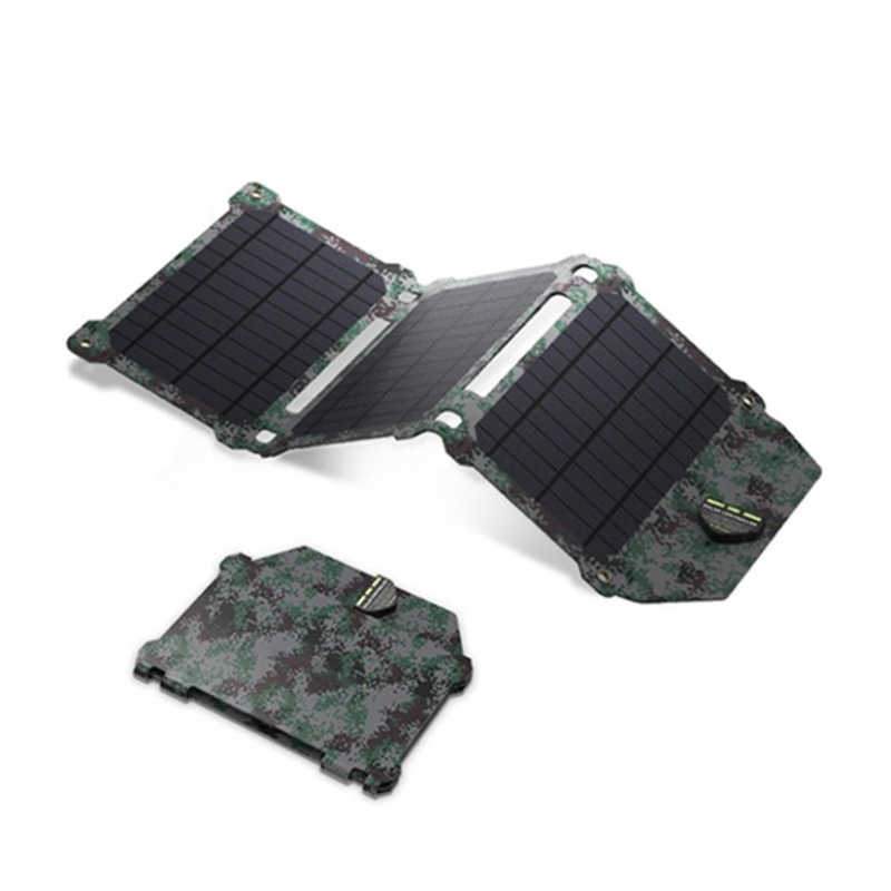 아마존 휴대용 접이식 5V 21W 모바일 태양 전지 패널 가방 접이식 태양열 전화 충전기 태양열