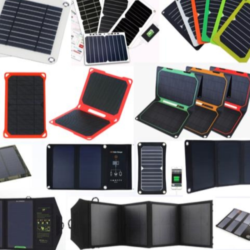 중국에서 만든 120W 휴대용 태양 전지 패널 야외 접이식 태양 전지 패널